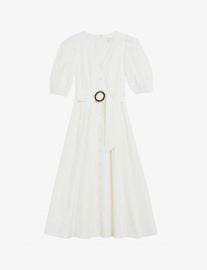 Popppyy belted stretch-cotton midi dress at Selfridges